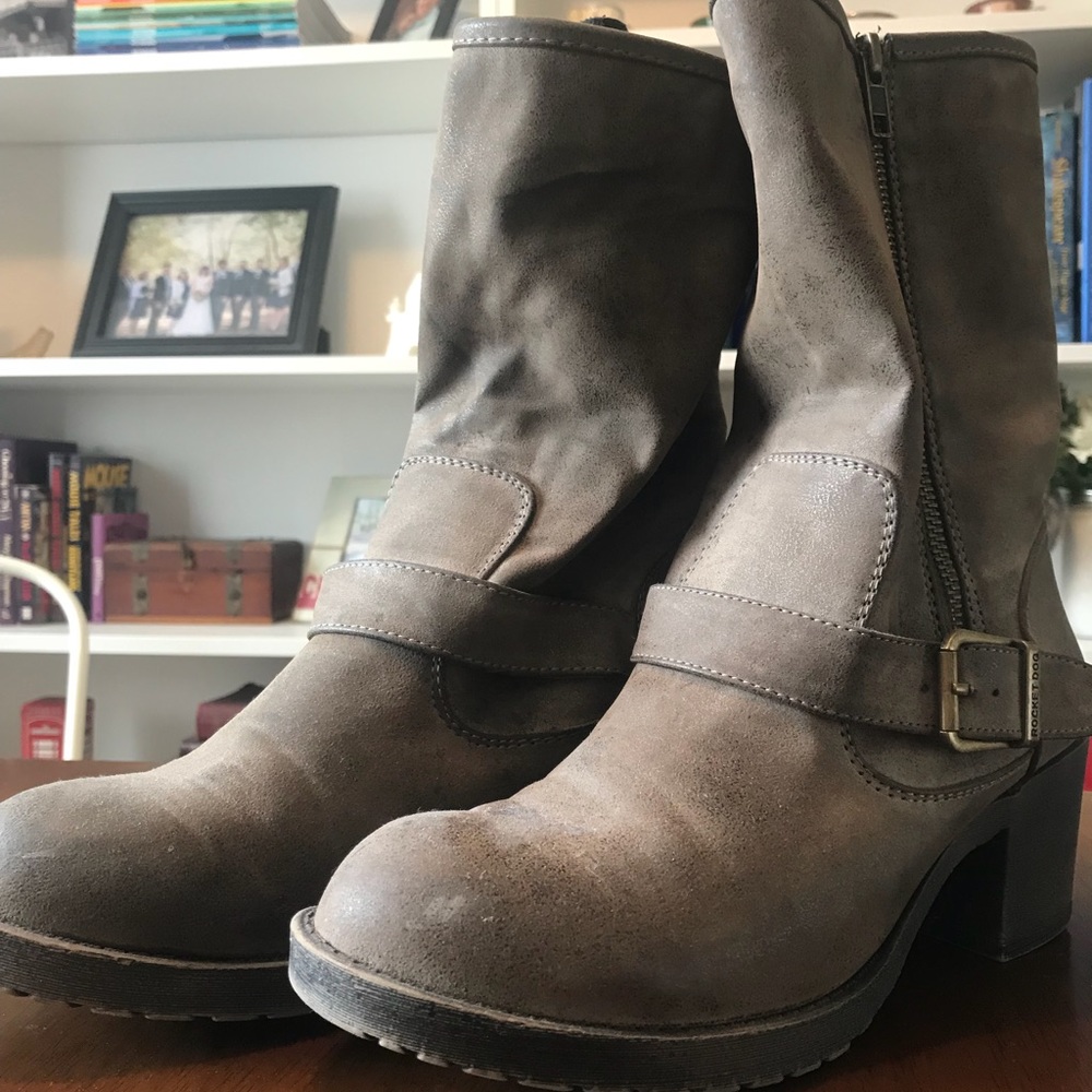Brown Mid-Calf Boots